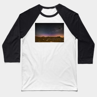 Aurora Borealis over Glyder Fawr in Snowdonia Baseball T-Shirt